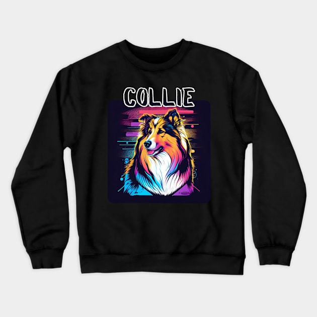 Graffiti Style - Cool Collie 6 Crewneck Sweatshirt by PD-Store